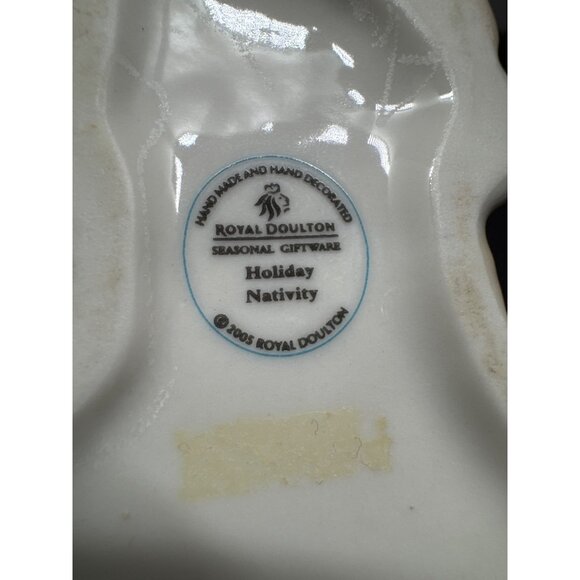 Royal Doulton 2005 Holiday Nativity Ceramic Camel Figurine Pink Blue Saddle Deco - Picture 7 of 7